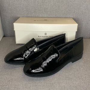 NIB! Bandolino Lima3 Black Patent Loafers Women 9